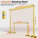 10x10ft Three Crossbar Heavy Duty Backdrop Stand for Wedding