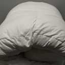 L LOVSOUL Goose Feather Down Fiber Comforter Queen Size, 100% Organic Cotton Fabric Duvet Insert,1200TC,750+Fill Power, Hotel Collection, All Season White Bedding Comforters with 8 Tabs