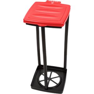 Wakeman Portable Trash Bag Holder  Collapsible 13-Gallon Garbage Bin for Indoor/Outdoor Use, Camping, Recycling, and Parties  Durable Plastic Trash Can Outdoors (Red)