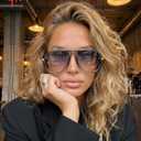 Pro Acme Oversized Aviator Sunglasses for Women Men, 70s Retro Aviators Style with Tangle Free Top Bar Design