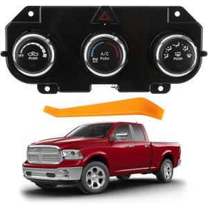 AC Heater Climate Control Module Panel Fit for Chevrolet Suburban Tahoe | Fit for Dodge Ram 1500 3500 2014-2018 Classic 2019-2024, Replace#68186217AD 68236776AB 68239170AA