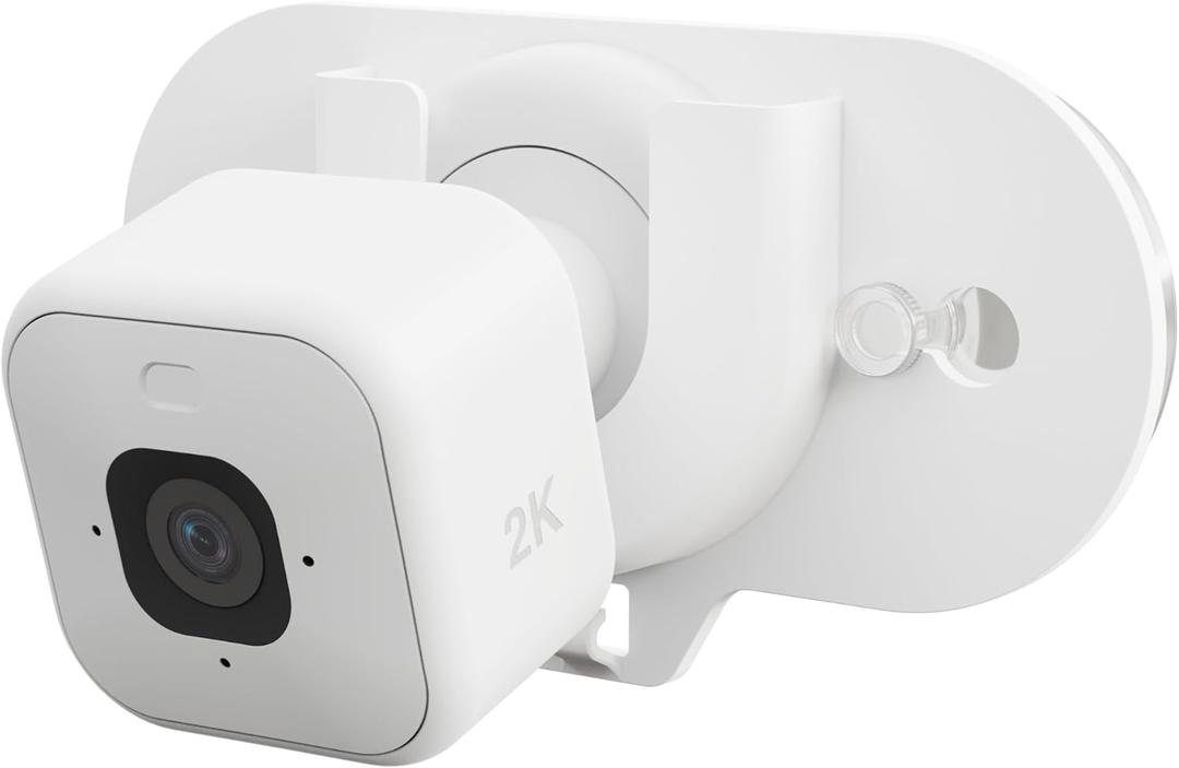 2 Pack Blink Camera Mount with Strong Suction Cup, No Drill No Screws No Adhesive, Window Mount for Blink Mini 2K+/ Mini 2 /Blink Outdoor 2K+ / All Blink Indoor Cameras (White)