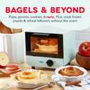 Dash Mini Toaster Oven - Sleek & Stylish - For Creative Homemade Treats - Compact, Space-Saving Design - adjustable temperature dial - Removable Baking Tray - Aqua