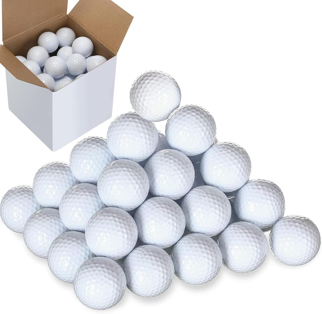 Jerify Practice Golf Balls Bulk 45g Solid Rubber Golf Training Balls High Bounce Performance for Hit Away Swing Driving Range Indoor Outdoor Training, 30 Jerify Practice Golf Balls Bulk 45g Solid Rubber Golf Training Balls High Bounce Performance for Hit Away Swing Driving Range Indoor Outdoor Training, 30