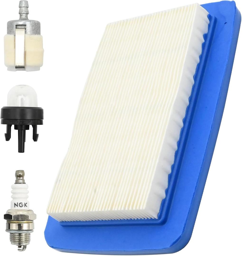 A226000410 Air Filter Kit with Fuel Filter Primer Bulb Spark Plug, Replacement for Echo PB-760 PB-770 PB-770H PB-770T PB-760LNH Primer Bulb Blower, Replaces A226000600