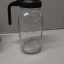 VCVOIP 64 oz Glass Pitcher with Lid - 2 Quart Mason Jar Pitcher with Lid, Wide Mouth Airtight & Leakproof Glass Jar for Iced Tea, Juice, Breastmilk, Cold Brew, Sun Tea and Drinks