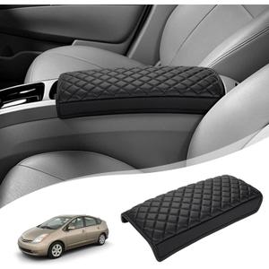 Center Console Armrest Cover for 2004-2009 Toyota Prius, PU Leather Middle Console Lid Protector Arm Rest Cushion Anti-Scratch Thick Pad, Black