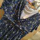 Keluummi Boho Dresses for Women 24 Blue and White 