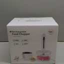 TTFTTF Glass Food Processor with 4 Blades & 4 Bowls (8 Cup + 3x0.5 Cup), Small Food Processor& Meat Grinder - Compact Design for Meal Prep, Baby Food, Sauces - Dishwasher Safe