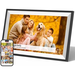 Digital Photo Frame,15.6 Inch Frameo Digital Picture Frame, 1920x1080 IPS LCD Touch Screen,Auto-Rotate,32GB, Supports SD Cards,Share Moments Instantly via Frameo App from Anywhere,Gifts for Your Loves