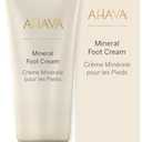 AHAVA Dead Sea Water Mineral Foot Cream - Nourishes & Hydrates Dry Soles, Prevents Cracks & Irritations, with Witch Hazel Leaf, Osmoter blend, Jojoba, Avocado, Sweet Almond & Wheat Germ Oil, 3.4 Fl.Oz