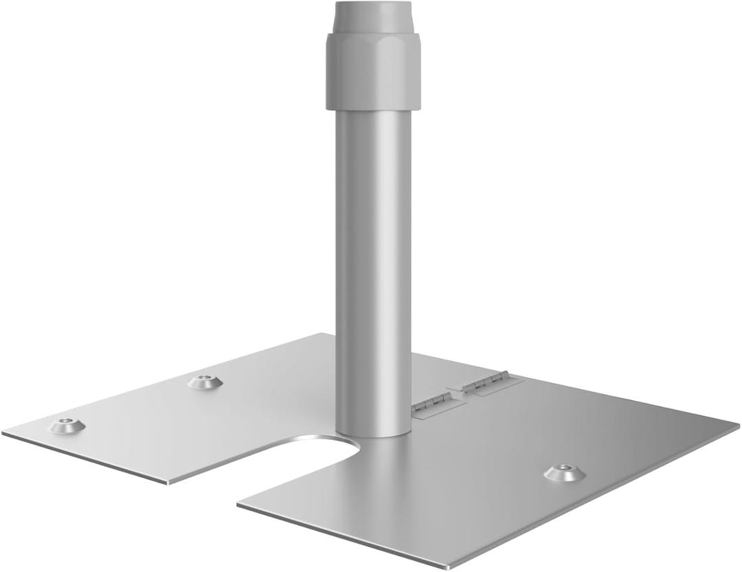 EMART Base & Pin 14inx16in, 10.3lbs for Pipe and Drape Stand, Backdrop Curtain & Background and Wedding Decor -1Pack (Silver)