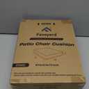 Favoyard Patio Chair Cushions 19 x 19 x 3 Inch Waterproof Outdoor Seat Cushions for Patio Furniture 3-Year Color Fastness Garden Sofa Couch Chair Pads with Handle & Adjustable Straps Set of 2, Spice