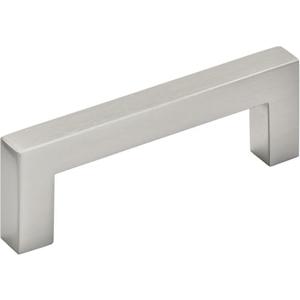 Amerock | Cabinet Pull | Satin Nickel | 3 inch (76 mm) Center to Center | Monument | 10 Pack | Drawer Pull | Drawer Handle | Cabinet Hardware