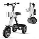 Powered Mobility Scooters- Powered Electric Scooter 3 Wheels Foldable Trike with Seat for Adults, Lightweight Electric Scooter with Removable 36V 10AH Battery,450W Motor