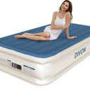 DIVON Twin Air Mattress with Built in Pump Raised,18”Single Inflatable Mattress in 2 Mins,Foldable Blow Up Mattress,Portable Twin Size Air Mattress for Camping,Travel&Floor,Air Bed for Adults,330lbs