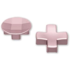 eXtremeRate 2pcs Metalic Rose Gold Magnetic Stainless Steel D-Pads, for Xbox Elite 1/2 Controller, Replacement Parts Directional Pad Button Kits for Xbox One Elite & Xbox One Elite Series 2 Controller
