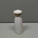 White Ceramic Vase-Flower Vase Dried Flower Vase for Modern Home Decor, Fit for Foyer Living Room Fireplace Bedroom Kitchen,Decent Gift, 8.27" H