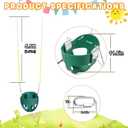 High Back Full Bucket Toddler Swing Seat with 3- Point Adjustable Safety Harness, 66 inch Detachable Chain,Suitable for Babies Aged 6-24 Months，Baby Swing for Swingset (Green)