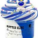 Blue Butter Slime, Super Soft and NonSticky Slime, DIY Slime Kit for Girls Boys, Kids Party Favors Slime Putty Toy