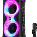 Party Bluetooth Speaker, 300W Peak Powerful Loud Stereo Sound Deep Bass