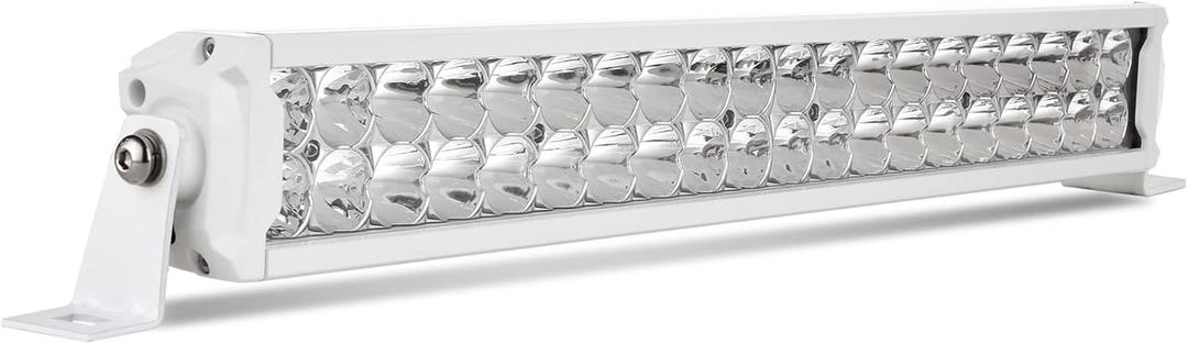 BIGLION.X White LED Light Bar 22 inch Double Row Spot&Flood Combo arine Light Bar for Boats Deck Dock Yacht Super Bright 32800LM Led Boat Light Bar Boat Spotlights Waterproof IP68