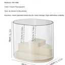 Transparent Doll Display Box, Stackable Doll Blind Box Size 6.3 '' x7.28 '' x5.5 '', Doll Display Stand for Pop Mart Lego Collectibles Action, Dust-Proof, All-Round Display of Dolls Lego (Step)