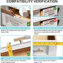 12 Pack Cabinet Protectors for Kitchen Cabinets, 18" Length Clear Cabinet Door Protector Edge Guard 3/4" Thick for Kitchen Drawer Fronts, Slip-On Plastic Edge Guard to Protect Sink & Trash Drawer