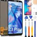 For Motorola Z3 Play Screen Replacement, LCD Display Touch Digitizer for Moto Z3 Play XT1929-1 XT1929-3 XT1929-8 XT1929-4/5/6/6M Full Assembly with Repair Tools