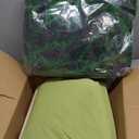 Christmas Teepee Tent for Kids Play with Padded Mat and 344 Ft Green Tinsel Garland, Indoor DIY Xmas Tree House Suitable for Festive Decorations, Family Party and Weddings