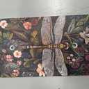 Decorative Light Switch Cover Plate Vintage Dragonfly Flowers Wall 1 Toggle Wall Plate Electrical Outlet Covers Decorate Switch Plate Cover for Home Farmhouse Decor
