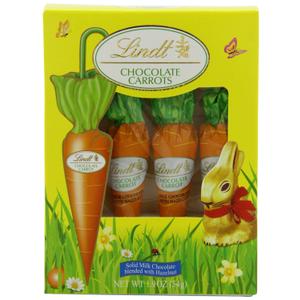 Lindt Chocolate Carrots, Solid Milk Chocolate with Hazelnut, 1.9 Oz (Pack of 2)