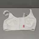 LIPOELASTIC Women's Post Surgery Compression Bra, Front Closure Bra (White, M)
