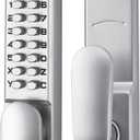 Mechanical Keyless Door Lock 6 Code Latch Lock 2-3/8'' and 2-3/4'', Suitable for Home Entry Hotel Office Studio Warehouse Archives