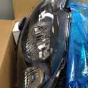 Headlights Assembly with Bulbs for 2009 2010 Toyota Corolla Halogen Headlamp Replacement Passenger and Driver Side (Black | With High & Low Beam Bulbs)