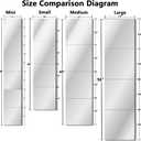 Unbreakable Acylic Small Mirror Tiles for Kids, (4-Pcs 12x12 Inch) Plastic Mirrors for Wall, Stick on Mirrors for Wall Decor, Shatterproof Mirror for Kids Bedroom