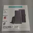 SUANPOT for iPhone 12 Pro Max Leather Wallet case with RFID Blocking Credit Card Holder, Flip Folio Book Magnetic PU Cell Phone Plus Cover for Apple 12 promax Leather case for Men Women 6.7 Black