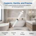 20Pcs Disposable Rectum Injector, Hygienic Injector Applicator Gel Tube, Applicator Transparent White Health Tool for Smooth and Painless Application Gel, 4.72 inches
