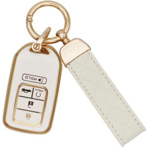 SUNCARACCL for Honda Key fob Cover with Leather Keychain, Soft TPU Full Cover Protection Key Fob Case for Honda Accord Civic CRV Pilot Odyssey Passport Smart Remote Key SUNCARACCL for Honda Key fob Cover with Leather Keychain, Soft TPU Full Cover Protection Key Fob Case for Honda Accord Civic CRV Pilot Odyssey Passport Smart Remote Key