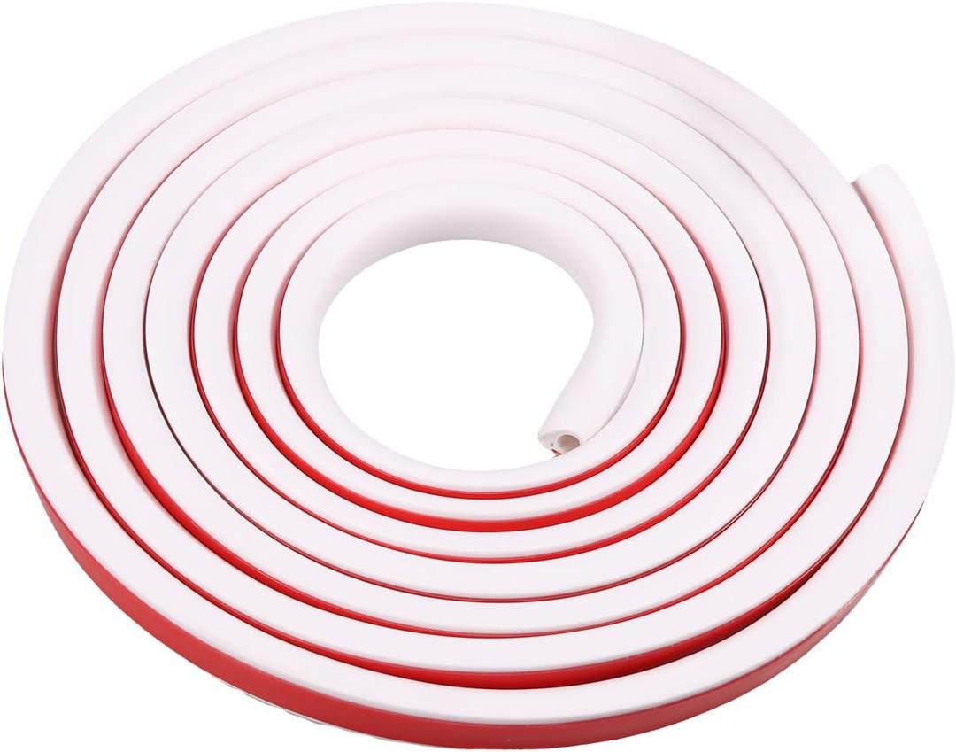 Wall Cord Hider, Self-Adhesive Wire Cover Raceway for Walls, White Wire Cover Raceway, Flame Retardant PVC Material Hiding Wall Mount TV Powers Cords in Home Office, W0.59 H0.39in (9.8Ft)