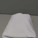 BDDC Table Covers for 6 Foot Tables, White Washable and Wrinkle Resistant Stretch Tablecloths Rectangle 6ft for Events, Wedding, Banquets, Parties, 72" x 30"