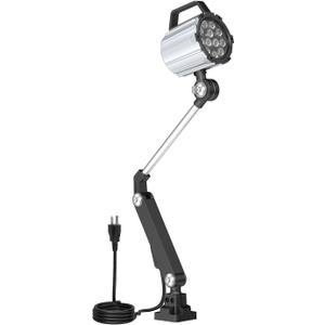 Articulating Led Work Light, 18W Machine Lights, 1800 Lumens Flexible Wood Lathe Light Drill Press Lighting 110-220v