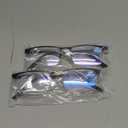 3 Pack Blue Light Blocking Reading Glasses for Men, Stylish Half Frame Metal Computer Readers, Lightweight Spring Hinge Eyeglasses Anti Eyestrain/Glare/UV (Mix Color, Black+Grey+Brown, 1.5)