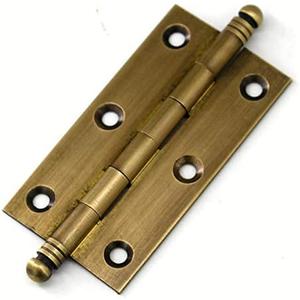 2Pack Decorative Antique Brass Kitchen Cabinet Hinges Bronze Furniture Cupboard Door Butt Hinges 3inch (2,3")