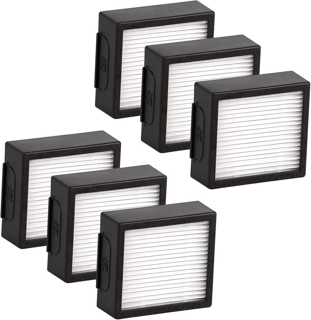(6 Pack) Combo 10 Max Replacement HEPA Filter Compatible with iRobot Roomba Combo J7+ plus/Combo J9+/ Combo 10 Max Robotic Vacuum Cleaner HEPA Filters Accessories, (NOT FOR Roomba Combo J5 Combo J5+)