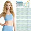 Castor Oil Patches, 60PCS DIY Castor Oil Pack Wrap, Belly Button Patch, Disposable Belly Button Pad with PU Film, Organic Cotton Self-Adhesive Patches