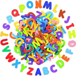 Natonhi 1050Pcs Letter Stickers Foam Letter Stickers,10 Colors Self Adhesive A-Z Alphabet Stickers Craft Supplies Stickers for Kids School Project Party Decorations1.1x 0.9 in (Colorful)
