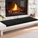 Fireplace Baby Proofing Mat 72 x 14 Inch Soft Fireplace Cover with Non-Slip Backing, L-Shaped Design for Hearth Protection