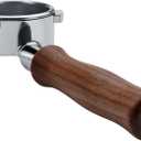 Normcore 54mm Bottomless Portafilter, Naked Portafilter Fits Breville Sage Barista Express Machines, 18g Filter Basket Included, Genuine American Walnut Handle