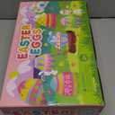 LEASEN [ 6 Surprise Golden Eggs ] 100 Pack 3 Inch Large Plastic Easter Eggs, Bright Colors Eggs Bulks Empty Easter Eggs Fillable for Easter Hunt, Easter Party Favor, Basket Stuffers Fillers